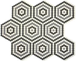  Mozaic Cuba HX3M hexagon enamel mix mat 16, 6x14, 4 cm
