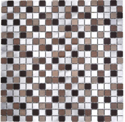 Mozaic aluminiu XAM A971 cupru-argintiu 31, 7x31, 7 cm