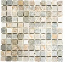 Mozaic cuarțit XQM 10XS bej-gri 30, 5x30, 5 cm
