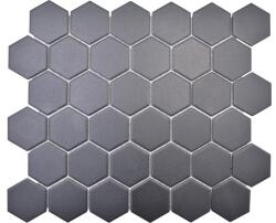 Mozaic piscină HX AT59 hexagon uni negru 32, 5x28, 1 cm