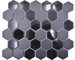 Mozaic piscină HX 09059 hexagon mix negru R10B 32, 5x28, 1 cm
