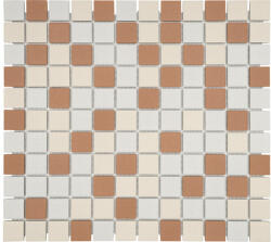  Mozaic piscină ceramic AT 601 bej/maro 30, 5x32, 5 cm
