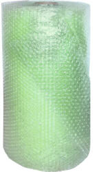Folie cu bule mici de aer 50cm x 50m, 70g/m2, verde-transparent