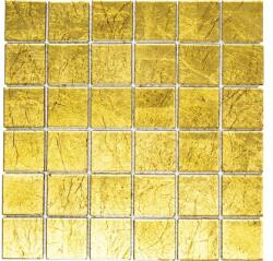 Mozaic sticlă XCM 8GO25 uni auriu structurat 30x30 cm