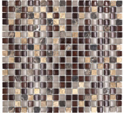 Mozaic sticlă-piatră naturală XCM M870 maro 30, 5x32, 2 cm