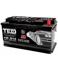 TED Electric Acumulator auto 12V 96A dimensiune 353mm x 175mm x h190mm 855A AGM Start-Stop TED Automotive TED003836 (TED003836)