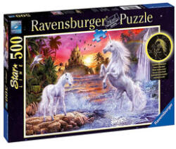 Ravensburger Puzzle 500 db - Egyszarvúak a folyónál (12000471)