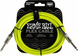 Ernie Ball 6414 Flexcable 3m gitárkábel, egyenes csatlakozók, zöld