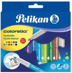 Pelikan Carioci Colorella, pentru materiale textile, 12 culori/set Pelikan 814584 (814584)