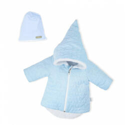 Nicol Téli baba kabát sapkával Nicol Kids Winter kék - 62 (3-6 h)