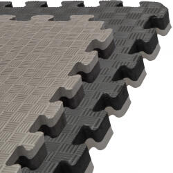 Capetan Capetan® 100x100x2, 5cm puzzle tatami szőnyeg szürke / fekete színben - tatami tornaszőnyeg