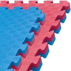 Capetan Capetan® 100x100x2, 5cm puzzle tatami szőnyeg piros / kék színben - tatami tornaszőnyeg