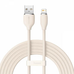  USB Lightning töltőkábel Baseus Jelly 2.4A 2M - Púderrózsaszín