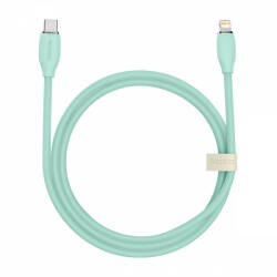  USB Type-C Lightning töltőkábel Baseus Jelly 20W 1.2m - Zöld