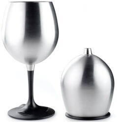 GSI Outdoors Glacier Stainless Red Wine Glass pohár ezüst