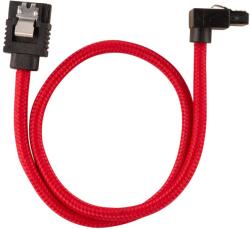 Corsair Premium sleeved SATA cable with 90° connector 2-pack - Red (CC-8900280) (CC-8900280)