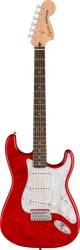 Squier 0378034538 Squier FSR Affinity Series Stratocaster QMT, Laurel Fingerboard, White Pearloid Pickguard, Crimson R (0378034538)