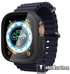 SPIGEN Apple Watch Ultra (49mm) (A2684), Spigen Thin Fit okosóra műanyag védőtok, Keret, Fekete (ACS05558)