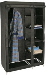 HI Șifonier, negru, 110x46x178 cm, material textil (435299) - furnilux Garderoba