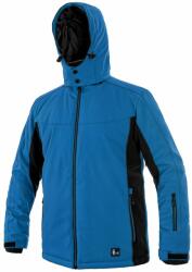 CXS Férfi meleg softshell kabát VEGAS - Kék / fekete | S (1220-013-411-92)