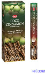 HEM hexa füstölő 20db Coco Cinnamon / Kókusz Fahéj