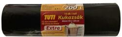 TUTI Szemeteszsák, extra erős, 200 l, 10 db, 95x120 cm, 32 , TUTI Extra , fekete (PDP_026) - molnarpapir