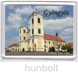 Gyöngyös Szent Bertalan templom hűtőmágnes (műanyag keretes)