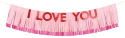 PartyDeco Banner dekoráció I Love You (LUFI319054)