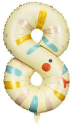 Partydeco Számos lufi 34" 86cm óriás állatos szám, számjegy 8-as, kígyó (LUFI564878)
