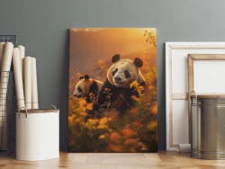 Ai Generált Állatos Vászonkép - Panda Testvérek (275570)
