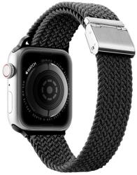 DUX DUCIS pótszíj (egyedi méret, textil, állítható) FEKETE Apple Watch Series 4 44mm, Apple Watch Series 5 44mm, Apple Watch Series 1 42mm, Apple Watch Series 2 42mm, Apple Watch Series 3 42mm, (GP-137702)