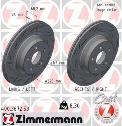ZIMMERMANN Disc frana ZIMMERMANN BLACK Z 400.3672. 53 (400.3672.53)