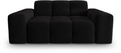 Micadoni Canapea Kendal cu 2 locuri si tapiterie din catifea, negru (CanapeaKendal1set3) Canapea