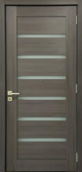 Devon üveges szürke színű beltéri ajtó tokkal (80) 87-91*206 cm szükséges kávaméret (Devon_glassy_door_80)