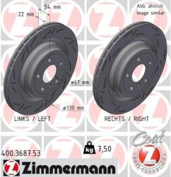 ZIMMERMANN Disc frana ZIMMERMANN BLACK Z 400.3687. 53 (400.3687.53)