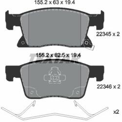 TEXTAR set placute frana, frana disc TEXTAR 2234501 (2234501)
