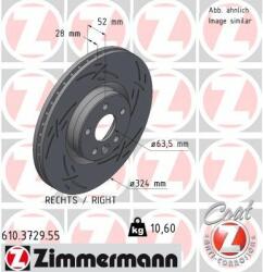 ZIMMERMANN Disc frana ZIMMERMANN BLACK Z 610.3729. 55 (610.3729.55)