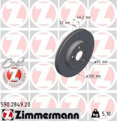 ZIMMERMANN Disc frana ZIMMERMANN COAT Z 590.2849. 20 (590.2849.20)
