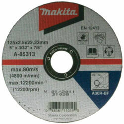 Makita 125 mm (A-85313) Disc de taiere