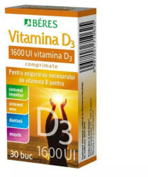 Beres Pharmaceuticals - Vitamina D3 1600UI 30 comprimate Beres - hiris