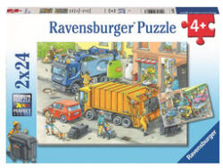 Ravensburger Puzzle 2x24 db - szemétgyűjtés (5096)