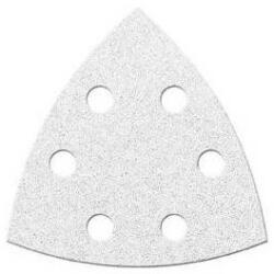 Fortis Disc abraziv triunghiular 94mm, K80, alb, 6 gauri, 6 bucati, Fortis (4317784781268) - bricolaj-mag