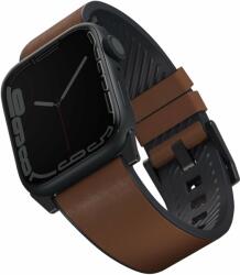 Uniq Straden Apple Watch vízálló bőrszíj 42 / 44 / 45 / Ultra 49mm - barna (UNIQ-45MM-STRABWN)