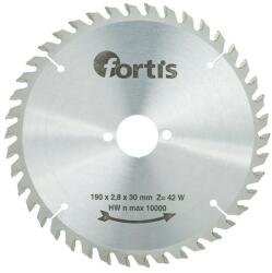 Fortis Panza fierastrau circular 190x2.8x30mm Z42W, Fortis (4317784784757) - bricolaj-mag