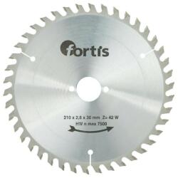 Fortis Panza fierastrau circular 210x3.0x30mm Z42W, Fortis (4317784784771) - bricolaj-mag Disc de taiere