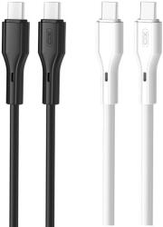 XO NBQ231B Rock Series USB-C-USB-C adatkábel (Fehér) - 60W