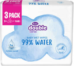 Violeta popsitörlő 3 PACK - water care 99%-os víztartalommal (3x56 db)