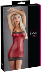 Cottelli Collection - fényes miniruha (vörös) - erotikashow