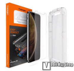 Spigen Apple iPhone 11, iPhone XR, SPIGEN EZ FIT üvegfólia, 1db, 0, 2mm vékony, 9H, Sík részre (064GL24818)