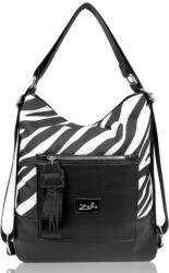 Zellia női, zebra mintás válltáska, hátizsák (Z-36287550)